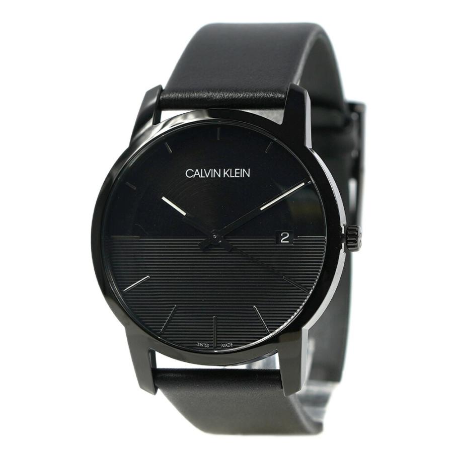  Shop Authentic Calvin Klein City Quartz Black Dial Black Leather Strap Watch for Men - K2G2G4C1 - Luxxuri
