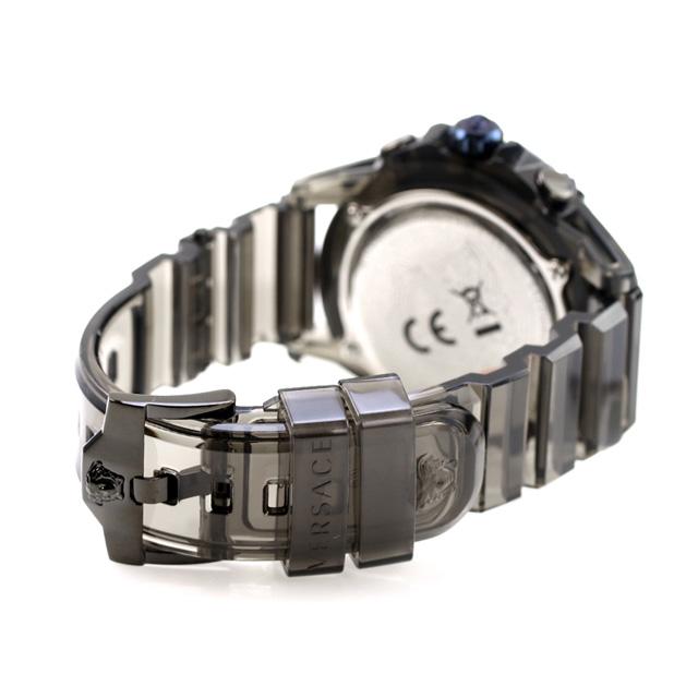  Shop Authentic Versace icon Active Chronograph Black Dial Black Silicone Strap Watch For Men - VEZ700622 - Luxxuri