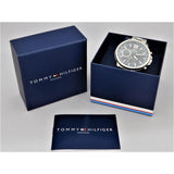  Shop Authentic Tommy Hilfiger London Chronograph Quartz Blue Dial Silver Steel Strap Watch for Men - 1791534 - Luxxuri