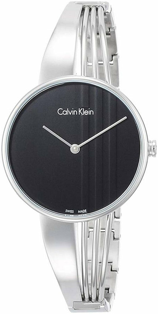  Shop Authentic Calvin Klein Drift Black Dial Silver Steel Strap Watch for Women - K6S2N111 - Luxxuri