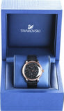  Shop Authentic Swarovski Crystalline Hours Black Dial Black Leather Strap Watch for Women - 5295377 - Luxxuri