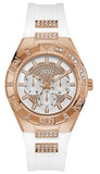  Shop Authentic Guess Luna Diamonds White Dial White Rubber Strap Watch for Women - W0653L4 - Luxxuri