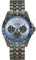  Shop Authentic Guess Odyssey Quartz Blue Dial Gunmetal Steel Strap Watch For Men - W1107G5 - Luxxuri