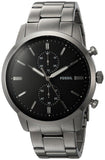  Shop Authentic Fossil Townsman Chronograph Black Dial Silver Steel Strap Watch for Men - FS5349 - Luxxuri