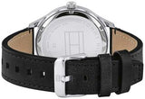  Shop Authentic Tommy Hilfiger Spencer Skeleton Black Dial Black Leather Strap Watch for Men - 1791641 - Luxxuri