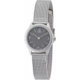  Shop Authentic Calvin Klein Minimal Grey Dial Silver Mesh Bracelet Watch for Women - K3M53154 - Luxxuri