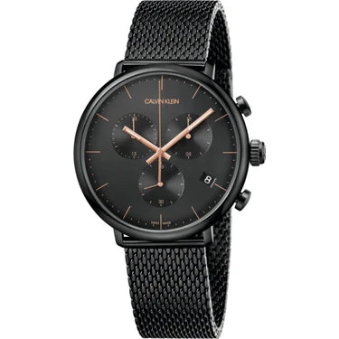  Shop Authentic Calvin Klein High Noon Black Dial Black Mesh Bracelet Watch for Women - K8M27421 - Luxxuri