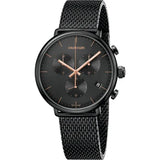  Shop Authentic Calvin Klein High Noon Black Dial Black Mesh Bracelet Watch for Women - K8M27421 - Luxxuri
