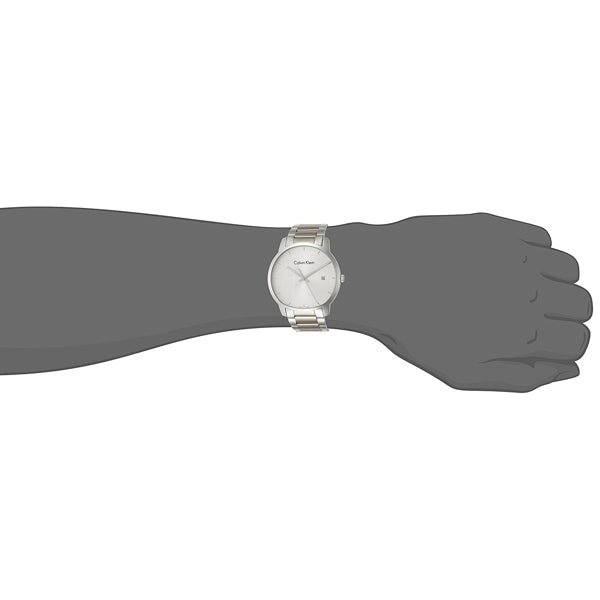  Shop Authentic Calvin Klein City Chronograph White Dial Silver Steel Strap Watch for Men - K2G2G14X - Luxxuri