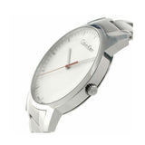  Shop Authentic Calvin Klein City Quartz White Dial Silver Steel Strap Watch for Men - K2G2G1Z6 - Luxxuri