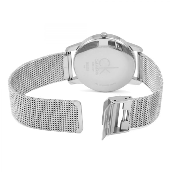  Shop Authentic Calvin Klein City Chronograph Black Dial Silver Mesh Bracelet Watch for Men - K2G2G121 - Luxxuri