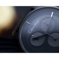  Shop Authentic Calvin Klein City Chronograph Grey Dial Black Leather Strap Watch for Men - K2G177C3 - Luxxuri