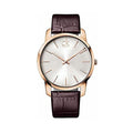  Shop Authentic Calvin Klein City White Dial Brown Leather Strap Watch for Men - K2G21629 - Luxxuri