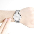  Shop Authentic Calvin Klein City Silver Dial Silver Steel Strap Watch for Men - K2G2G146 - Luxxuri