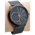  Shop Authentic Calvin Klein Minimal Black Dial Black Mesh Bracelet Watch for Women - K3M224X1 - Luxxuri