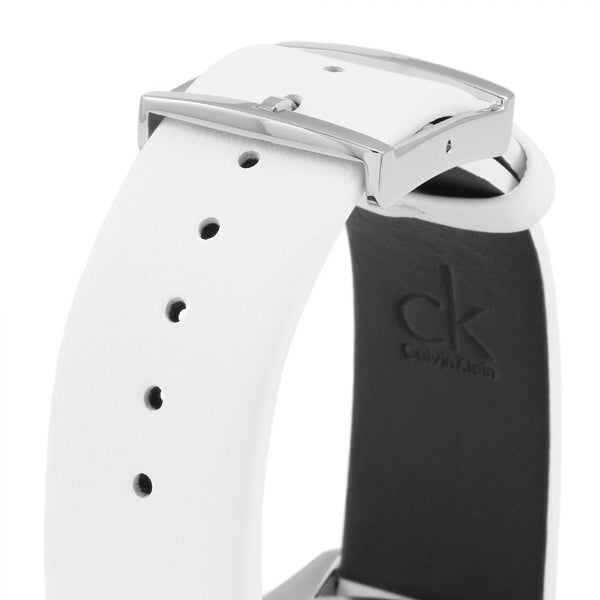  Shop Authentic Calvin Klein Masculine Chronograph White Dial White Leather Strap Watch for Men - K2H27101 - Luxxuri