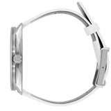  Shop Authentic Calvin Klein Accent Silver Dial White Leather Strap Watch for Women - K2Y2X1K6 - Luxxuri