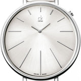  Shop Authentic Calvin Klein Equal White Dial White Leather Strap Watch for Women - K3E231L6 - Luxxuri