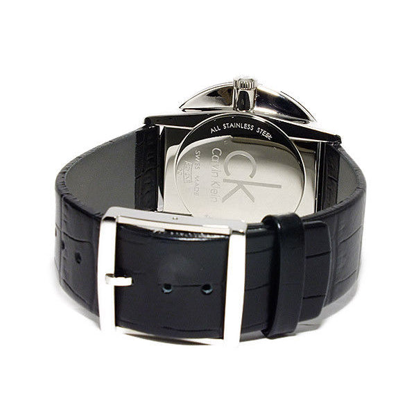  Shop Authentic Calvin Klein Accent Black Dial Black Leather Strap Watch for Men - K2Y2X1C3 - Luxxuri
