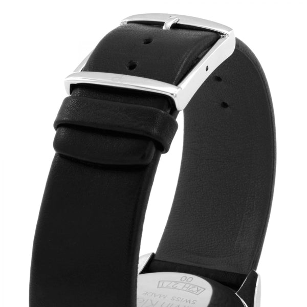  Shop Authentic Calvin Klein Masculine Chronograph White Dial Black Leather Strap Watch for Men - K2H27120 - Luxxuri