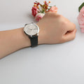  Shop Authentic Calvin Klein Minimal Silver Dial Black Leather Strap Watch for Men - K3M221CY - Luxxuri