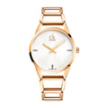  Shop Authentic Calvin Klein Stately White Dial Gold Steel Strap Watch for Women - K3G2362W - Luxxuri