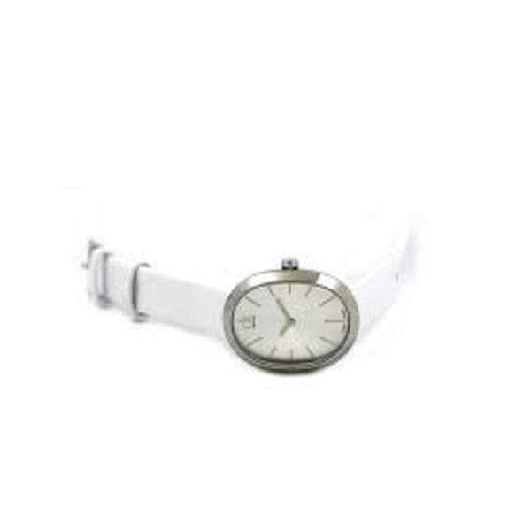  Shop Authentic Calvin Klein Incentive White Dial White Leather Strap Watch for Women - K3P231L6 - Luxxuri