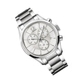  Shop Authentic Calvin Klein Masculine Chronograph White Dial Silver Steel Strap Watch for Men - K2H27126 - Luxxuri