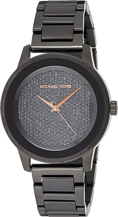  Shop Authentic Michael Kors Kinley Silver Dial Black Steel Strap Watch for Women - MK5999 - Luxxuri