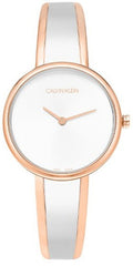  Shop Authentic Calvin Klein Seduce Silver Dial Two Tone Steel Strap Watch for Women - K4E2N61Y - Luxxuri