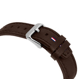  Shop Authentic Tommy Hilfiger Austin Grey Dial Brown Leather Strap Watch for Men - 1791637 - Luxxuri