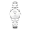  Shop Authentic Calvin Klein Dainty Silver Dial Silver Steel Strap Watch for Women - K7L23146 - Luxxuri