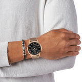  Shop Authentic Guess Delancy Black Dial Rose Gold Mesh Bracelet Watch for Men - W0871G5 - Luxxuri