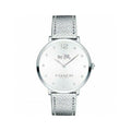 Coach Slim Easton Silver Dial Silver Leather Strap Watch for Women - 14502685