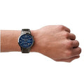  Shop Authentic Emporio Armani Renato Chronograph Quartz Blue Dial Black Steel Strap Watch For Men - AR11215 - Luxxuri