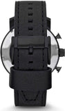  Shop Authentic Fossil Nate Chronograph Black Dial Black Leather Strap Watch for Men - JR1354 - Luxxuri