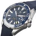  Shop Authentic Tag Heuer Aquaracer Calibre 5 Automatic Blue Dial Blue Rubber Strap Watch for Men - WAY201B.FT6150 - Luxxuri