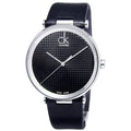  Shop Authentic Calvin Klein Sight Black Dial Black Leather Strap Watch for Men - K1S21102 - Luxxuri
