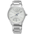  Shop Authentic Calvin Klein Bold White Dial Silver Steel Strap Watch for Men - K2241120 - Luxxuri