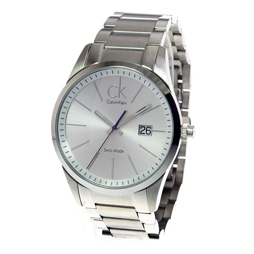  Shop Authentic Calvin Klein Bold Silver Dial Silver Steel Strap Watch for Men - K2246120 - Luxxuri