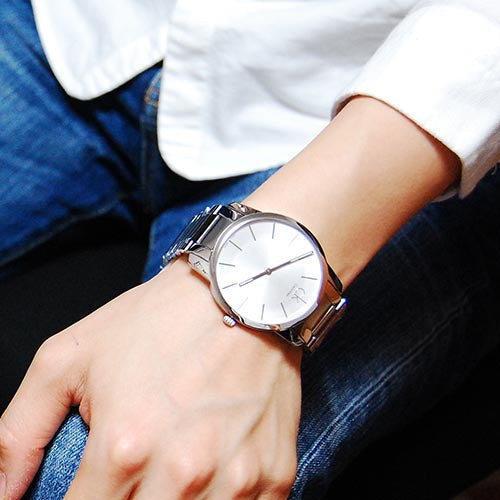  Shop Authentic Calvin Klein City Silver Dial Silver Steel Strap Watch for Men - K2G21126 - Luxxuri
