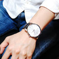  Shop Authentic Calvin Klein City White Dial Black Leather Strap Watch For Men - K2G211C6 - Luxxuri