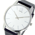  Shop Authentic Calvin Klein City White Dial Black Leather Strap Watch For Men - K2G211C6 - Luxxuri