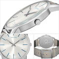 Shop Authentic Calvin Klein City Silver Dial Grey Leather Strap Watch for Men - K2G211Q4 - Luxxuri