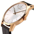  Shop Authentic Calvin Klein City Silver Dial Brown Leather Strap Watch For Men - K2G21629 - Luxxuri