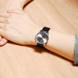  Shop Authentic Calvin Klein City Black Dial Black Leather Strap Watch For Women - K2G23107 - Luxxuri