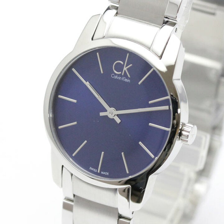  Shop Authentic Calvin Klein City Blue Dial Silver Steel Strap Watch for Women - K2G2314N - Luxxuri