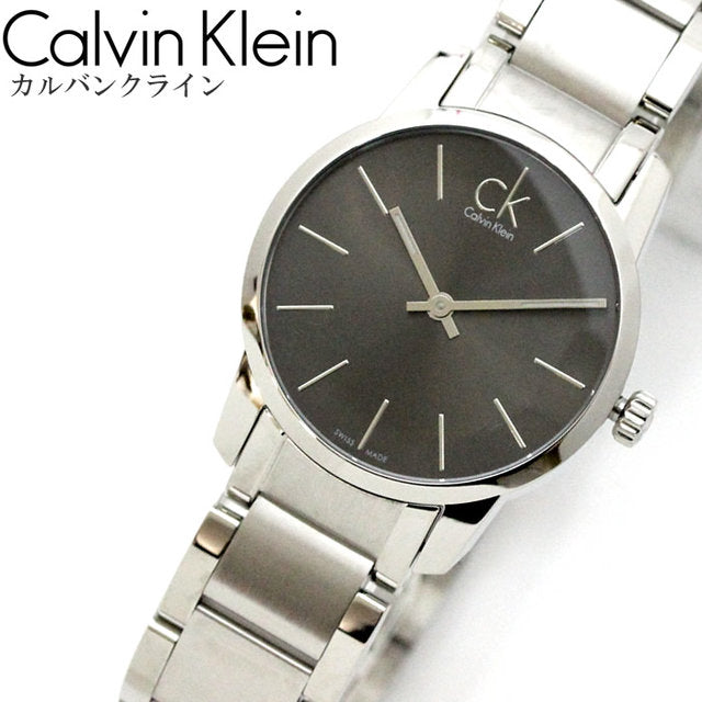  Shop Authentic Calvin Klein City Grey Dial Silver Steel Strap Watch for Women - K2G23161 - Luxxuri