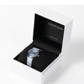  Shop Authentic Calvin Klein City Blue Dial Blue Leather Strap Watch for Women - K2G231VN - Luxxuri