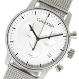  Shop Authentic Calvin Klein City Chronograph White Dial Silver Mesh Bracelet Watch for Men - K2G27126 - Luxxuri